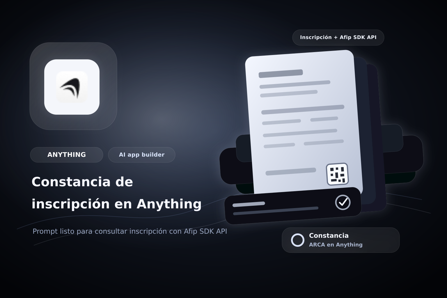 Consultar constancia de Inscripción de ARCA en Anything