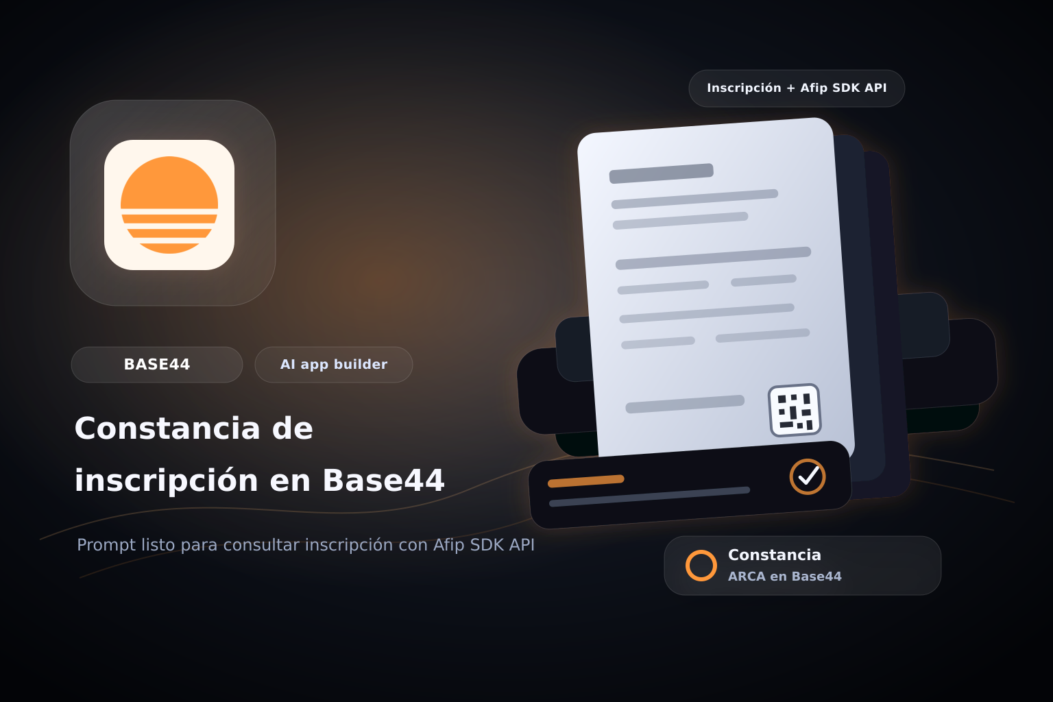 Consultar constancia de Inscripción de ARCA en Base44