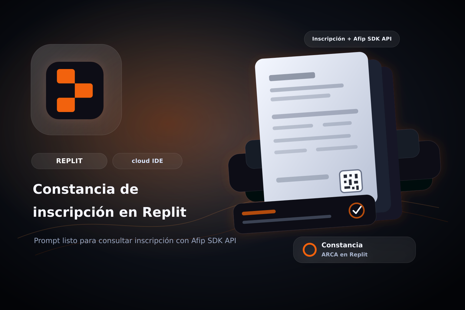 Consultar constancia de Inscripción de ARCA en Replit