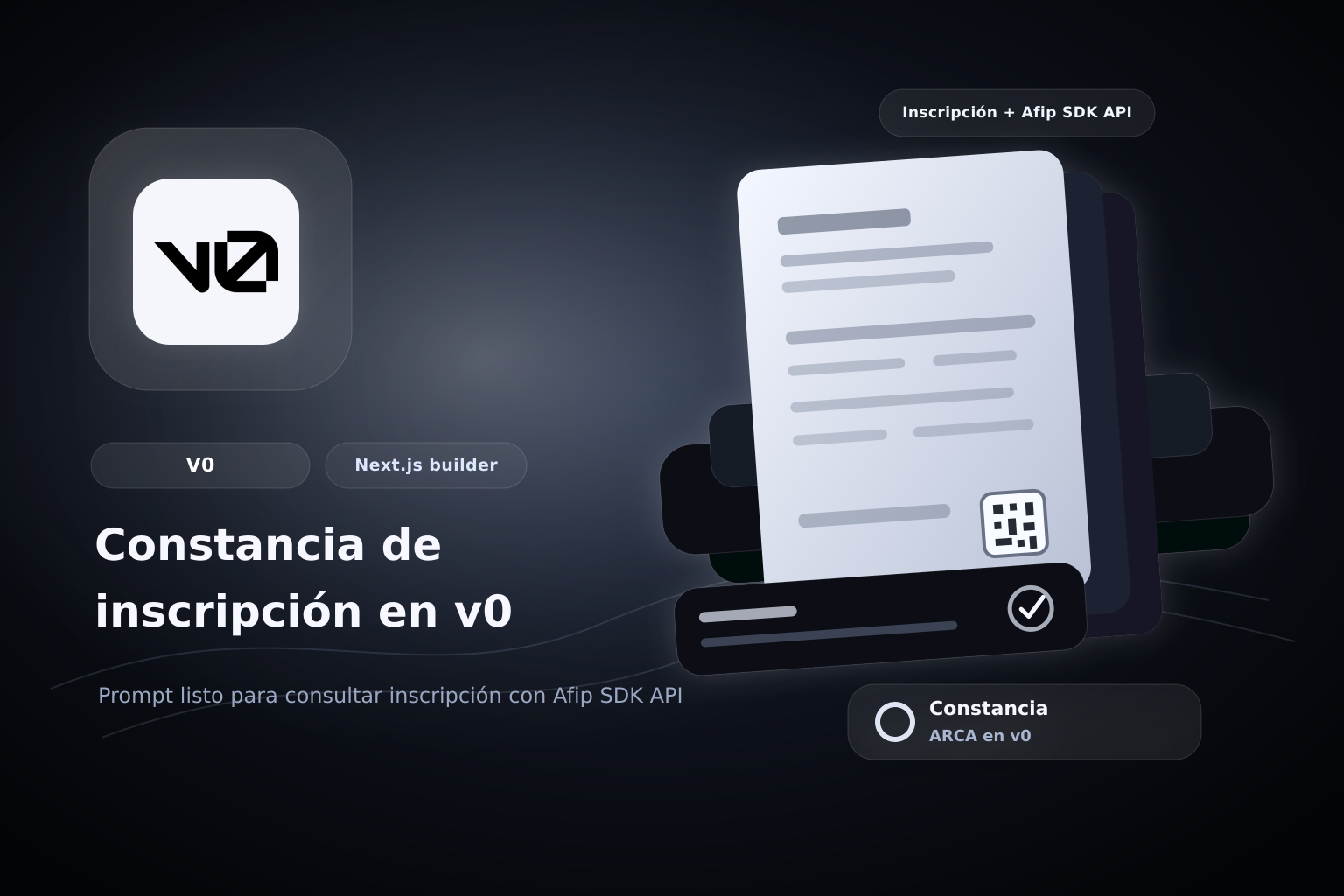 Consultar constancia de Inscripción de ARCA en v0