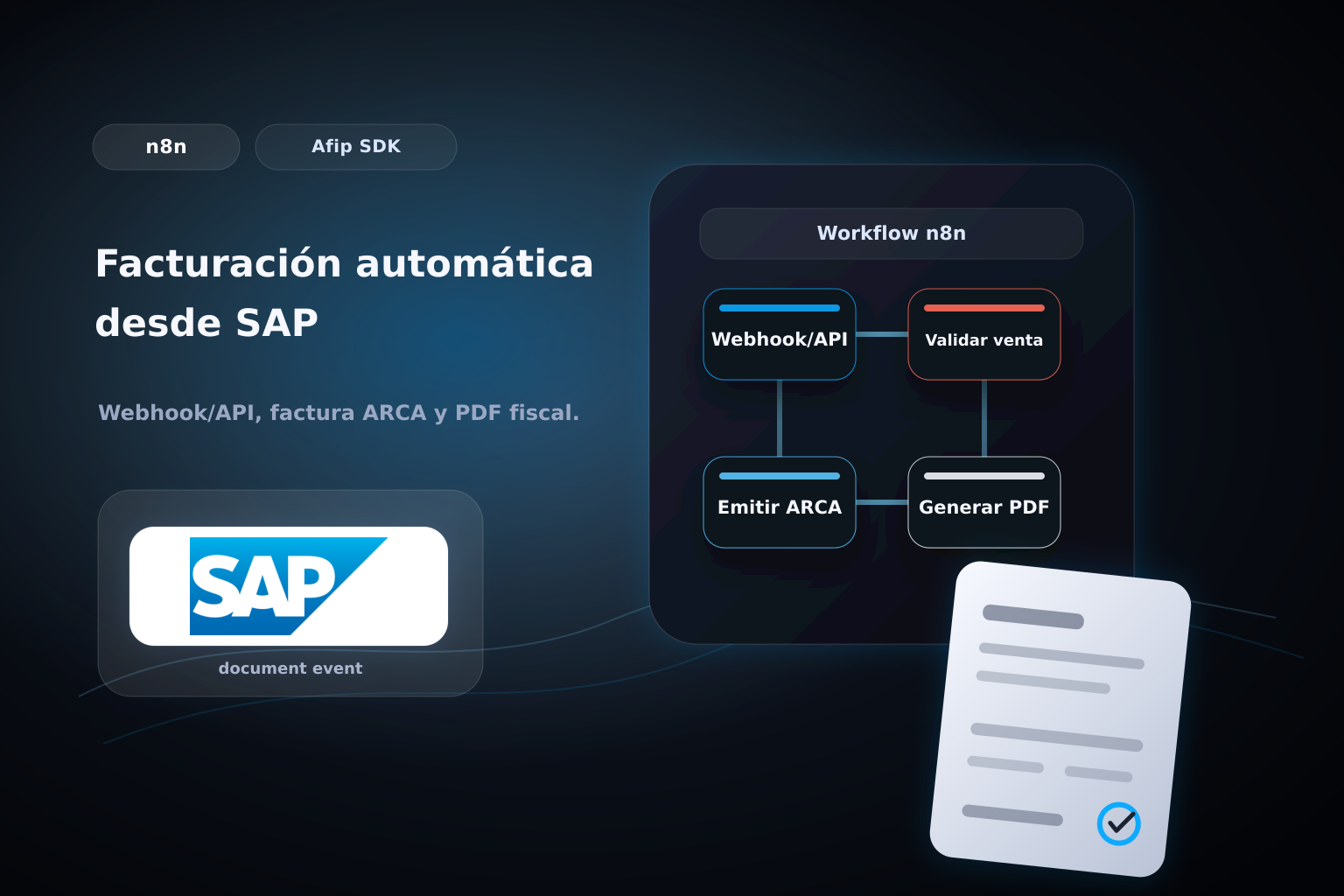 Facturar ventas de SAP con ARCA en n8n