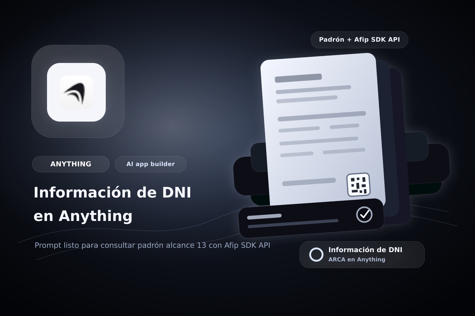Obtener información de un DNI en Anything