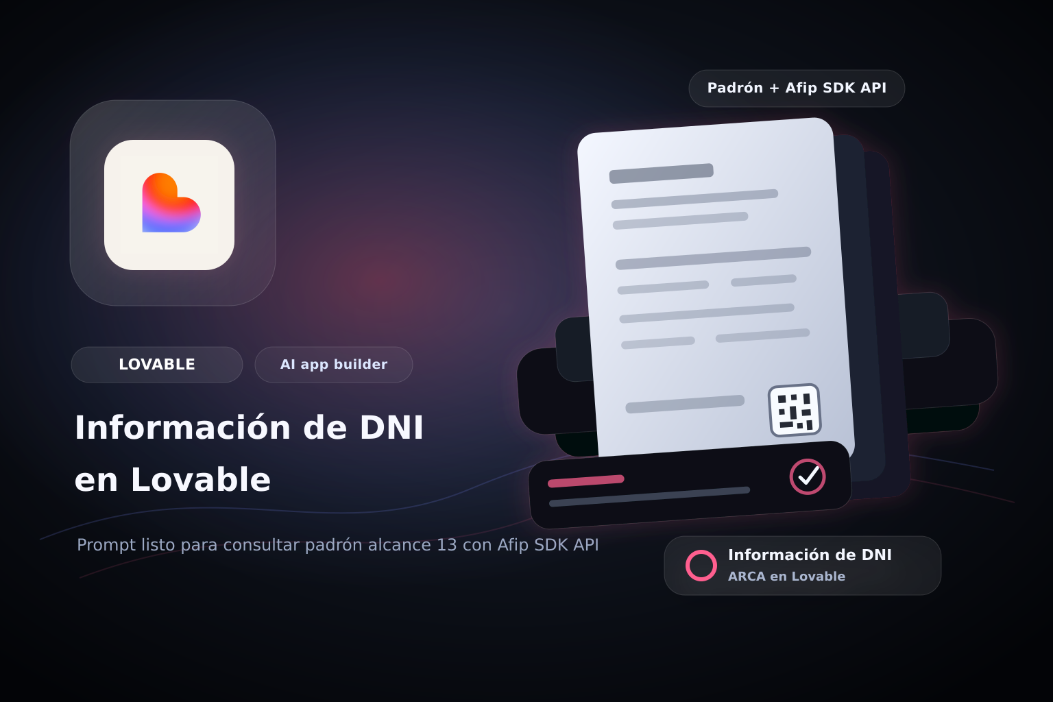 Obtener información de un DNI en Lovable