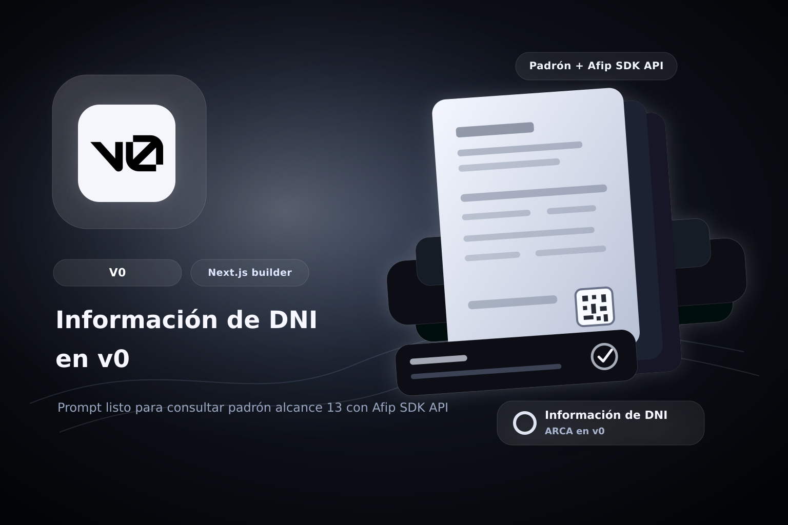 Obtener información de un DNI en v0